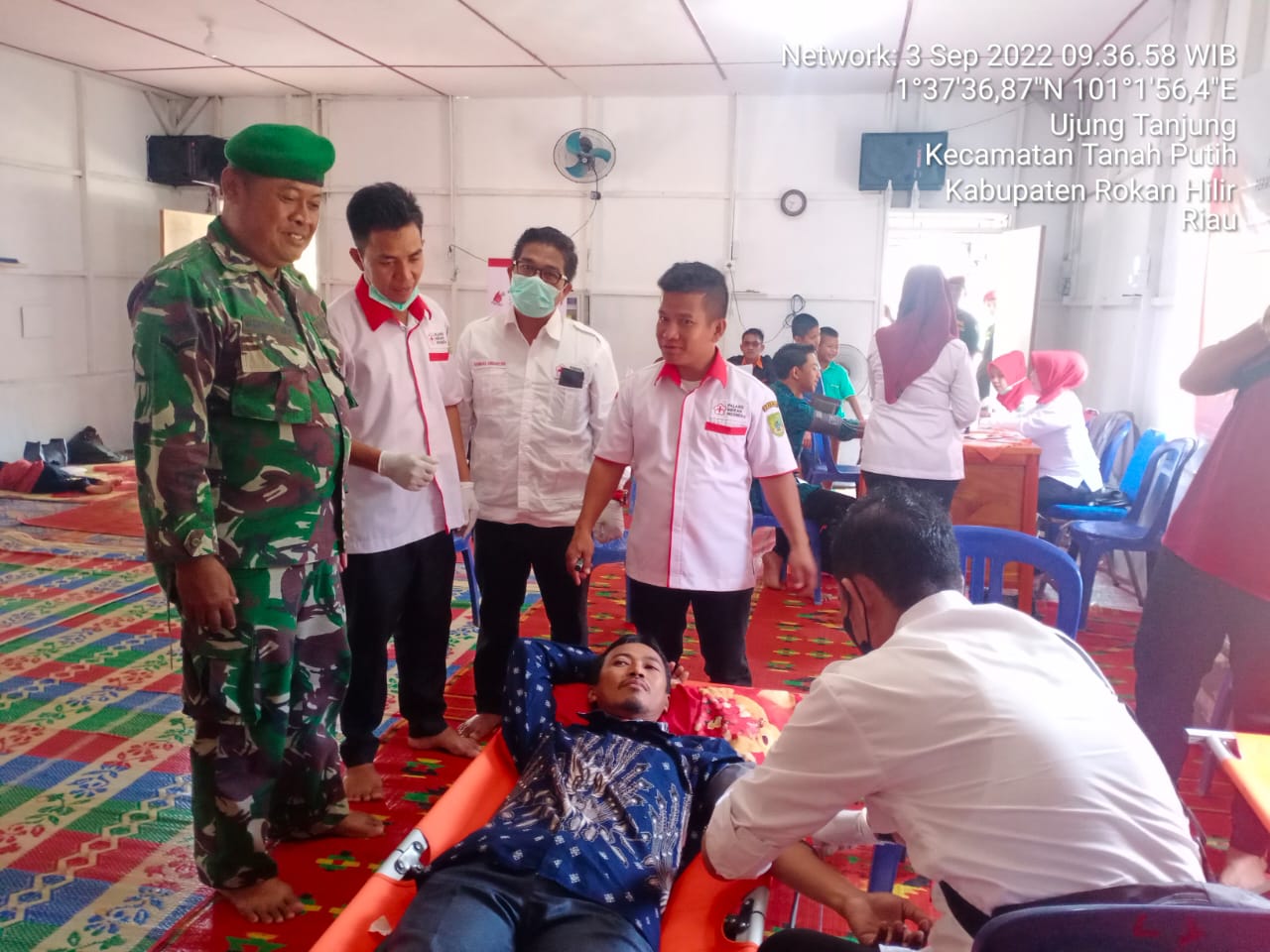Peduli Kemanusiaan, PMI Rohil Gelar Donor Darah Di Yayasan Alquran Ujung Tanjung