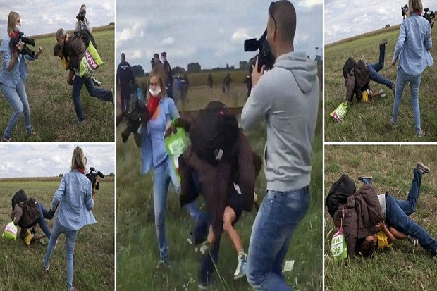 Jaksa Hungaria Tuntut Kameramen Penendang Imigran