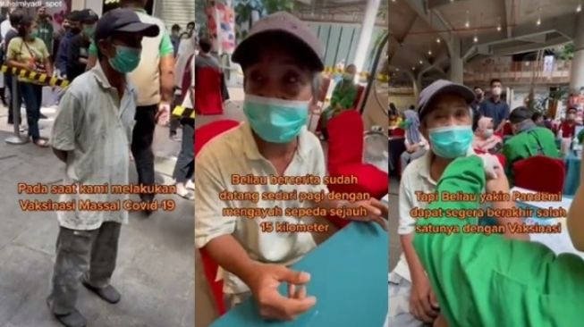 Perjuangan Kakek Buat Vaksin, Kayuh Sepeda sampai Ditakuti Tetangga