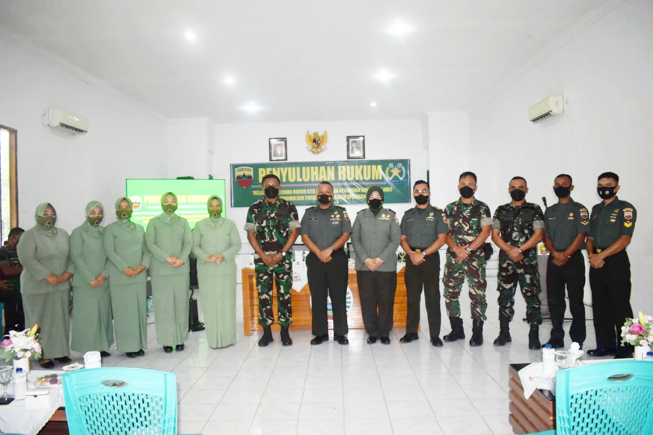 Kumdam I/BB Berikan Materi Penyuluhan Hukum Ke Kodim 0315/Tanjungpinang