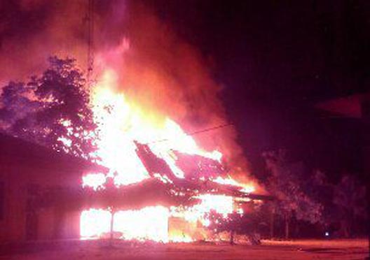 Kantor Dinas Pendidikan Pelalawan Terbakar