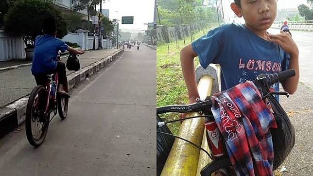 Video Anak Kecil Nekat Kayuh Sepeda dari Cianjur ke Majalengka ini Viral, Alasannya?