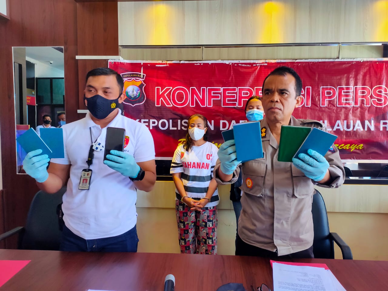 Ditreskrimum Polda Kepri Berhasil Mengamankan Satu Tersangka dan Menyelamatkan Enam Korban Penempatan Pekerja Migran Indonesia Ilegal