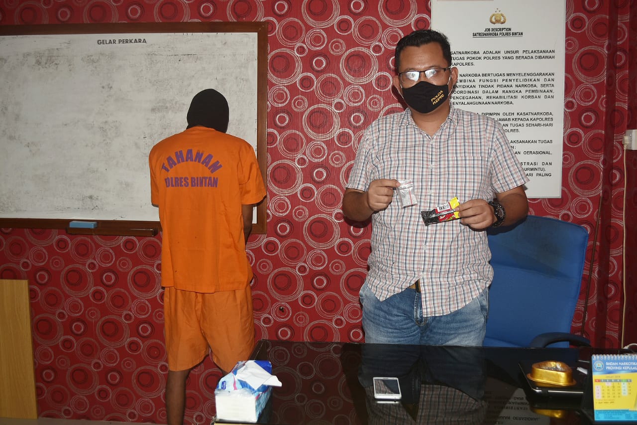 Satres Narkoba Polres Bintan Ungkap Tindak Pidana Narkotika Jenis Sabu di Tanjung Uban