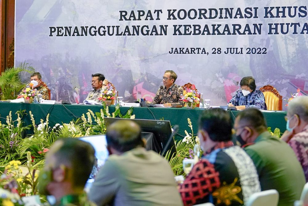Menkopolhukam: Penanggulangan Karhutla Berjalan Baik