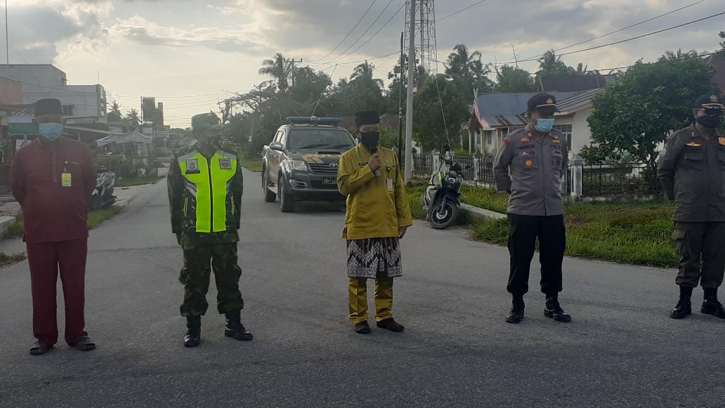 Camat Bungaraya Sosialisasi Penerapan PSBB