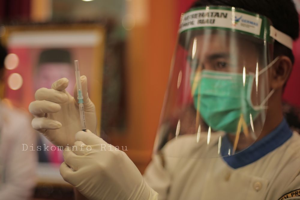 Persentase Pelaksanaan Vaksinasi di Riau Sudah Capai 24,9 Persen