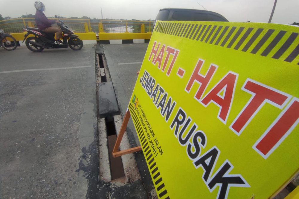 Pemprov Riau Perbaiki Kerusakan Jembatan Siak 1