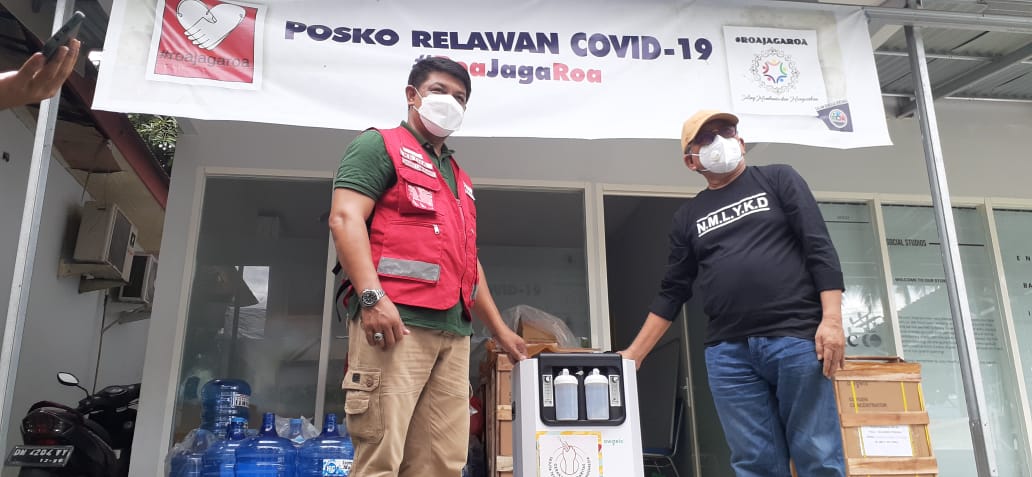 Roa Jaga Roa Serahkan Lima Unit Oksigen Konsentrat ke PMI Sulteng