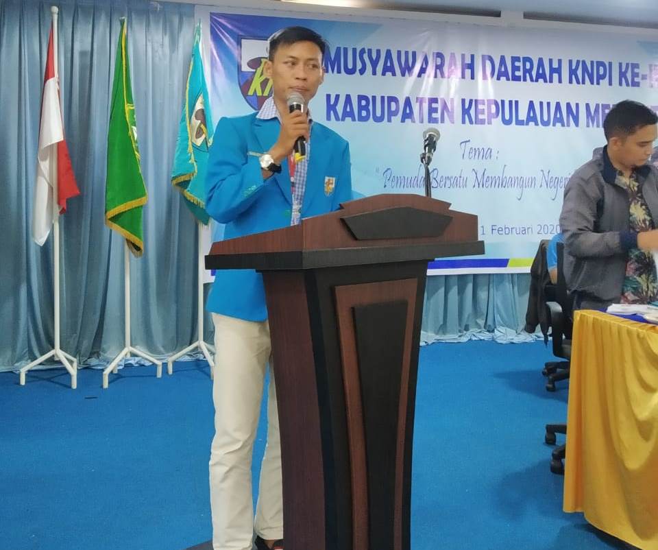 Rudi Tanjung Terpilih Sebagai Ketua DPD KNPI Kabupaten Kepulauan Meranti