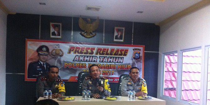 2017, Kriminalitas di Inhil Turun