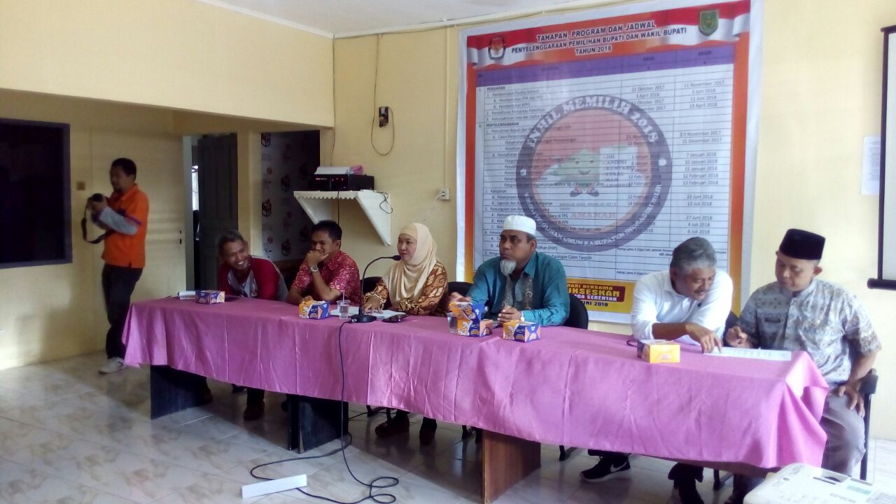 KPU Inhil Rakor Bersama Camat Se-Kabupaten Inhil