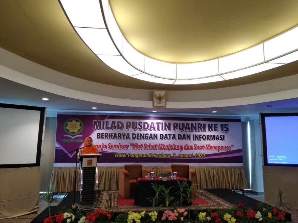Sempena Milad, Pusdatin Puanri Riau Gelar Seminar Kiat Sehat Jelang Menopause