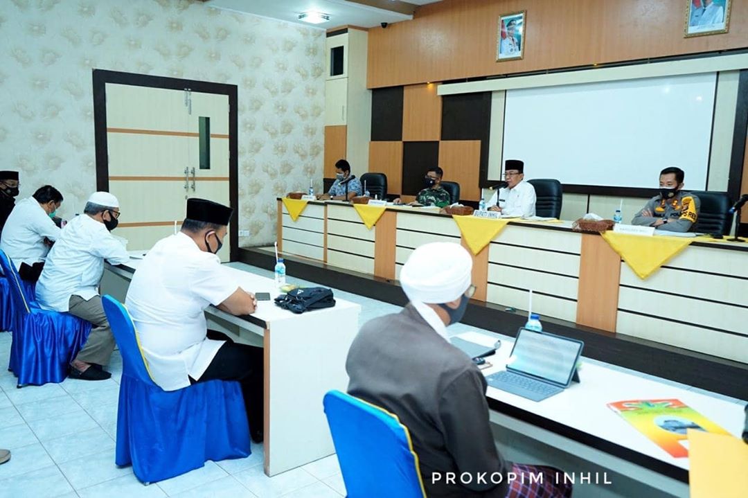 Bupati lakukan Pertemuan dengan Unsur Prokopimda Inhil