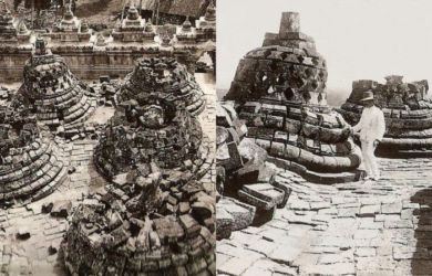 Foto Candi Borobudur Saat Pertama Kali Ditemukan, Kondisinya Memprihatinkan