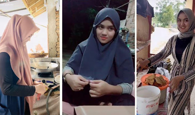 Cewek Cantik Jual Gorengan, Warganet: Senyum Kakak Buat Pabrik Gula Tutup
