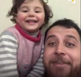 Kisah Pria Suriah Ajarkan Putrinya Tertawa Setiap Dengar Ledakan Bom
