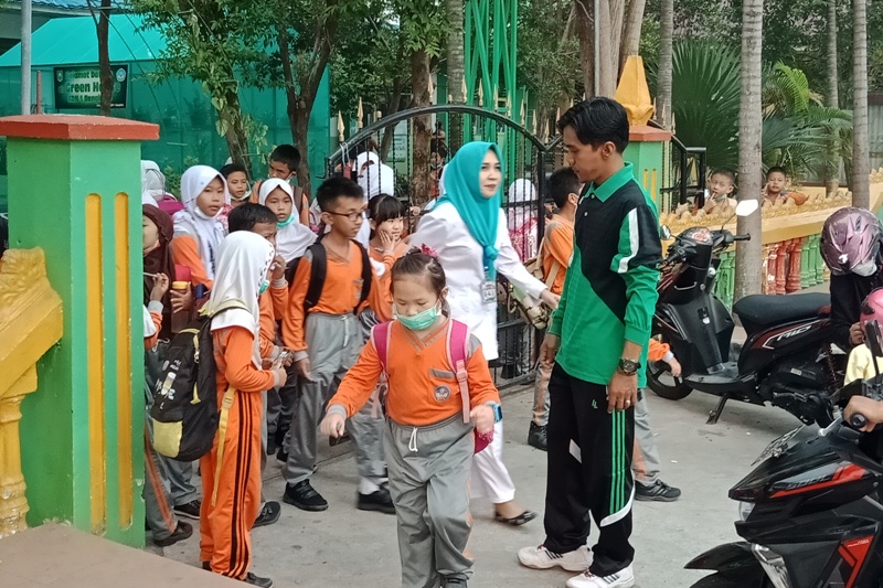 Dampak Kabut Asap, Sekolah di Bengkalis Masih Diliburkan