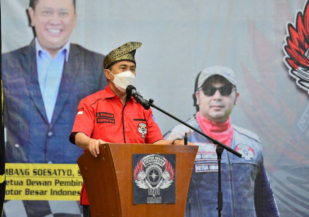 Gubri Syamsuar Hadiri Pelantikan Pengurus Motor Besar Indonesia Wilayah Riau
