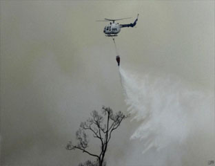 Operasi Karlahut Helikopter BNPB di Riau Terganjal Izin Kemenhub