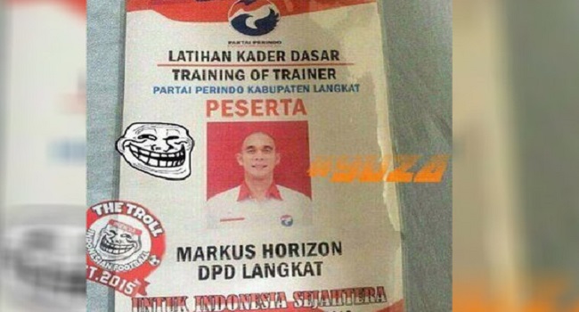 Markus Harison Jadi Kader Partai Perindo