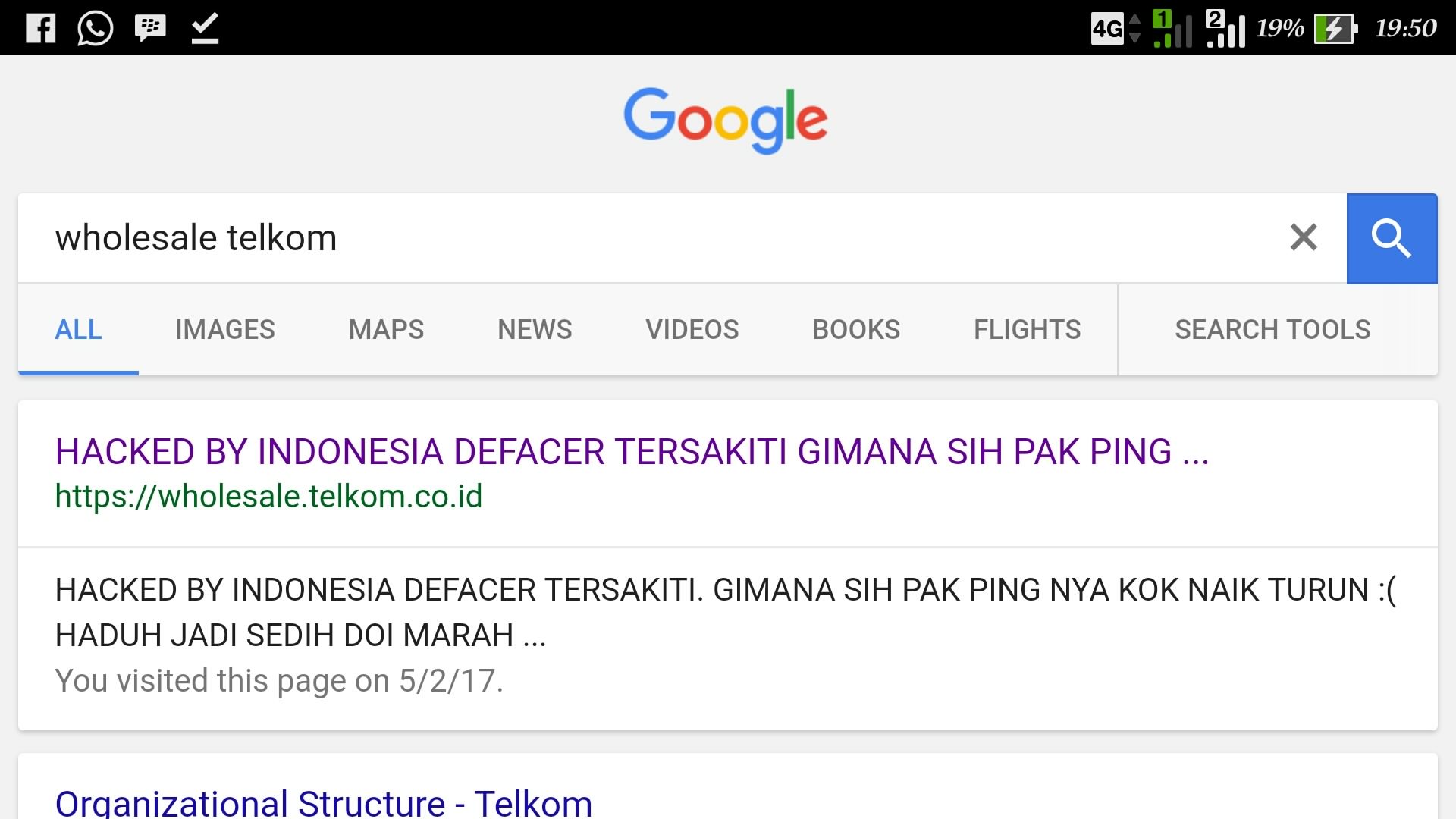 Subdomain Telkom Indonesia Dihack