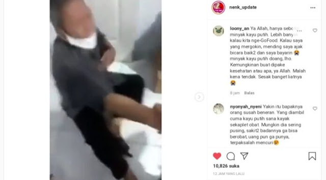 Kakek ini Dipukuli karena Curi Minyak Kayu Putih, Netizen Emosi