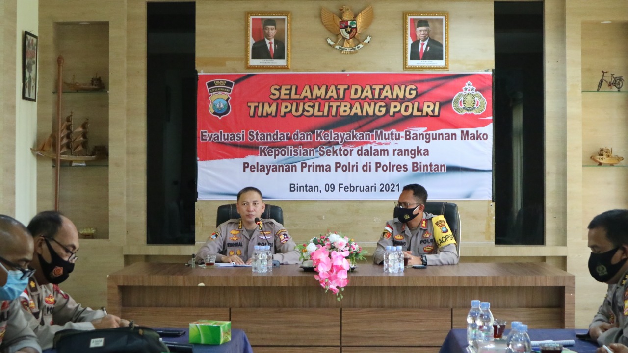 Tim Puslitbang Polri Berikan Sosialisasi di Polres Bintan