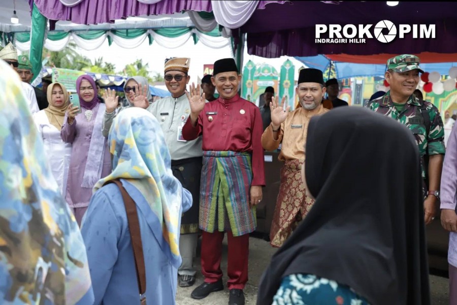 Pelepasan Pawai Ta’aruf Dan Bazar oleh Pj.Bupati Inhil menandai dimulainya MTQ  Tahun 2024 Tingkat Kecamatan Kuindra