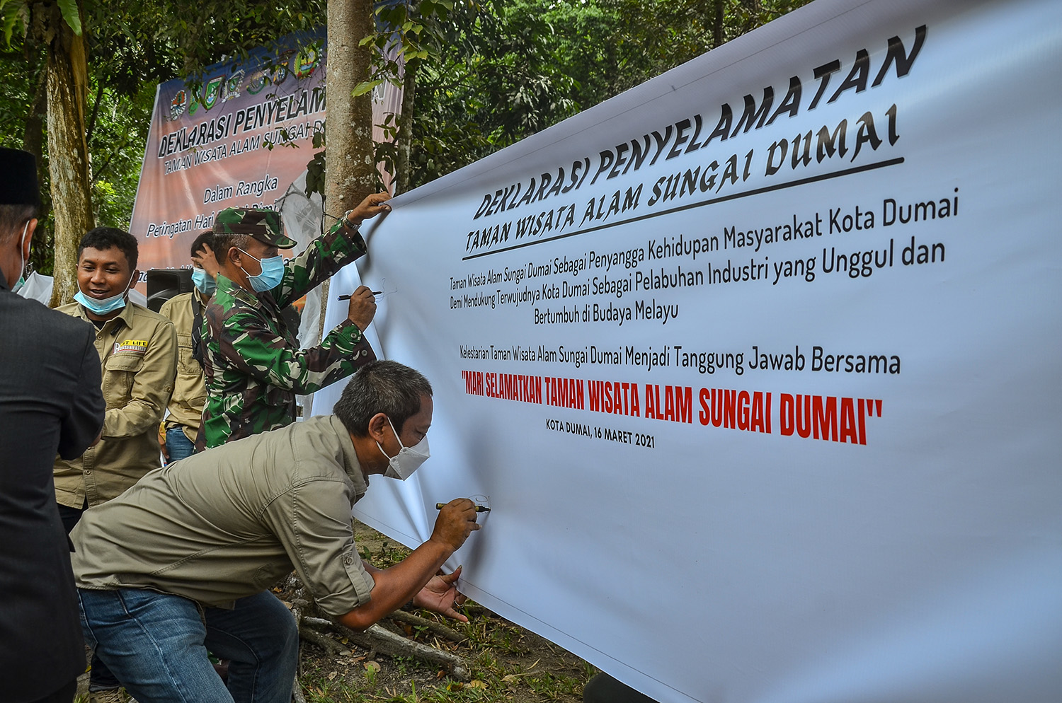 Selamatkan TWA Sungai Dumai, Balai Besar KSDA Riau Gelar Deklarasi Bersama Pemerintah Kota Dumai
