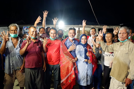 Dukungan Paslon AMAN Mengalir, Warga Batak di Sukajadi Bangko Kiri Pilih 4