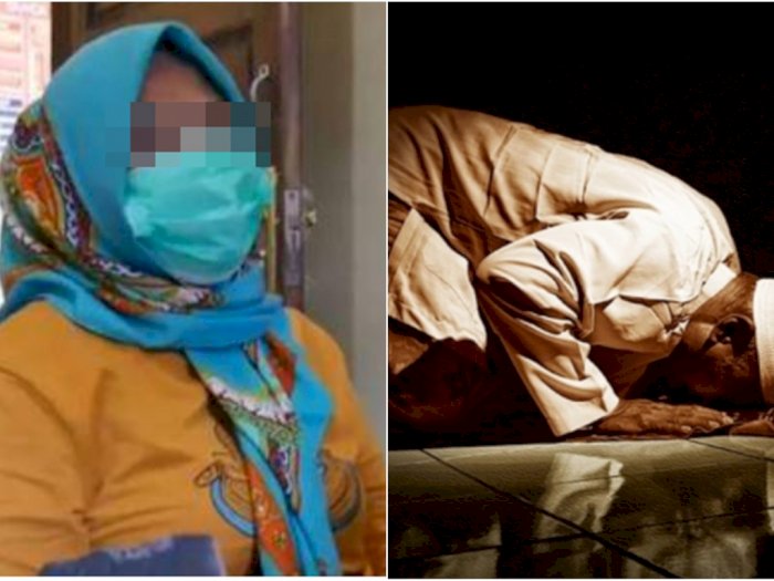 Wanita ini Pukul Imam Masjid Pakai Kayu Balok saat Sedang Sujud