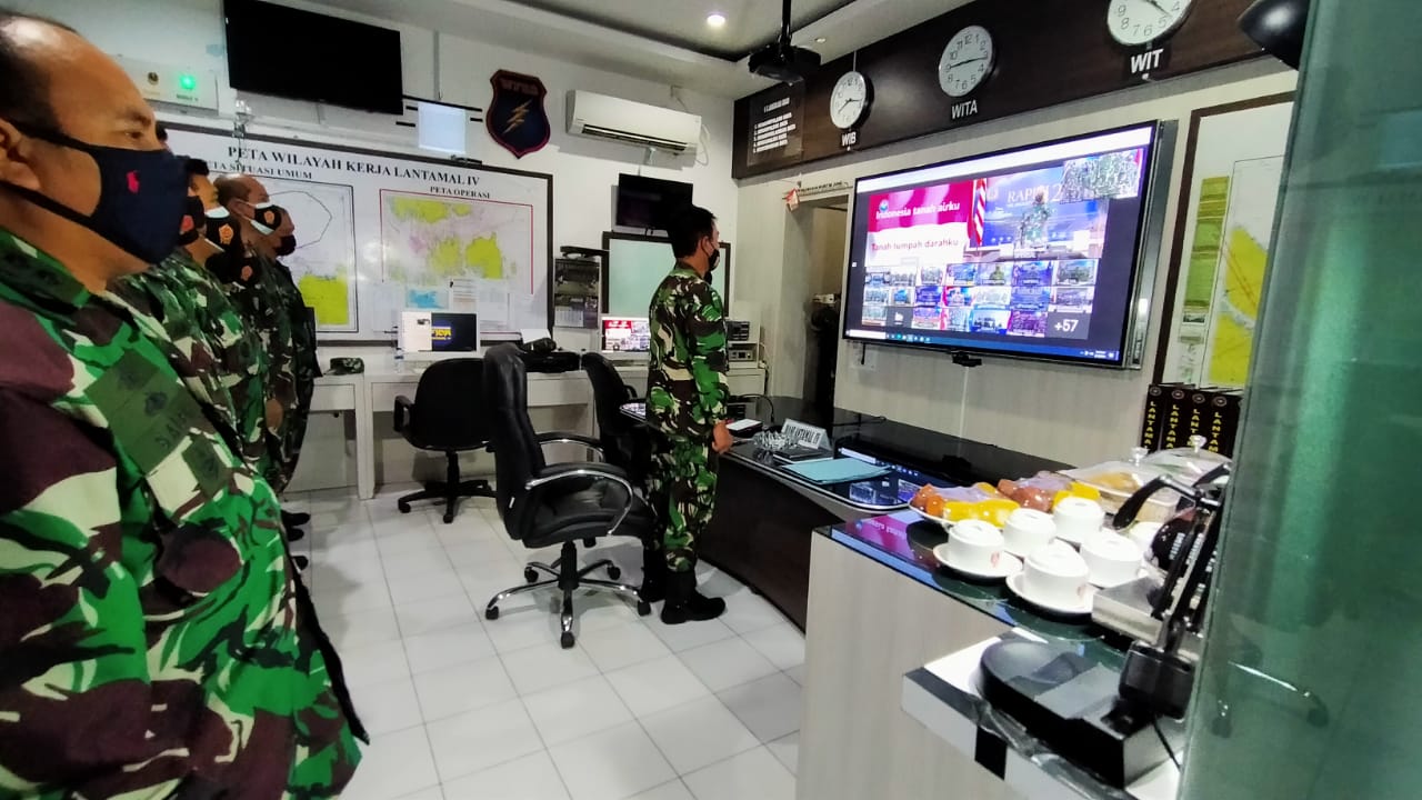 Danlantamal IV Tanjungpinang Ikut Rapim TNI AL 2021 Melalui Daring