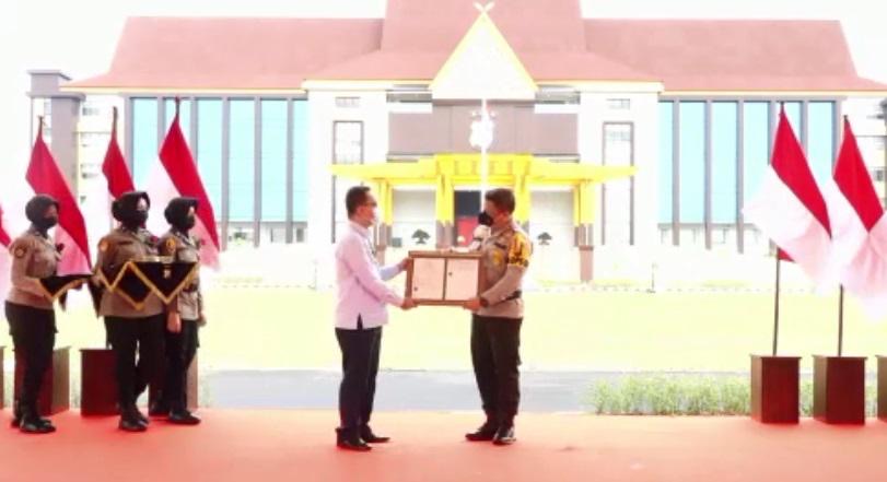 DJKI Berikan Hak Cipta Aplikasi Dahsboard Lancang Kuning Milik Polda Riau