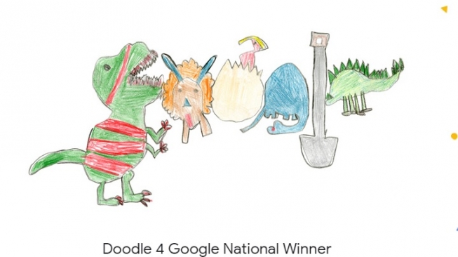 Bocah Ini Sabet Juara Kontes Google Doodle