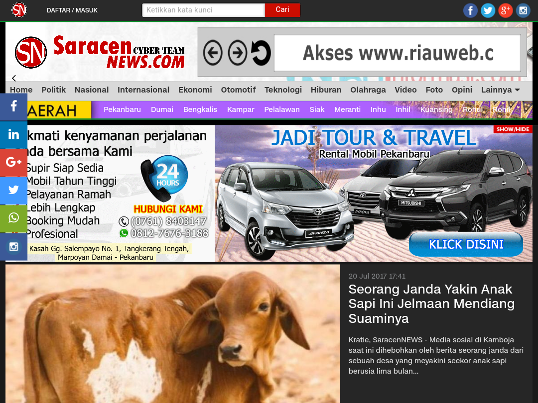 Saracennews Catut Nama Wartawan Inhil