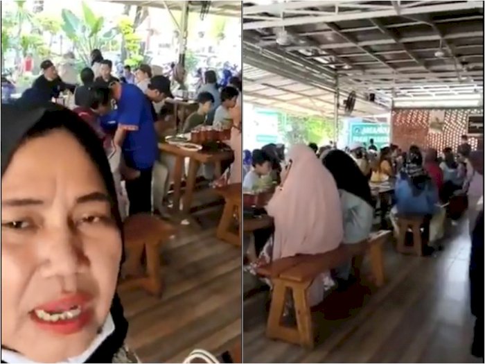 Emak-emak Sebut Pemerintah Zalim dan Ngaku Tak Takut Corona: Takutnya Kolor si Nana