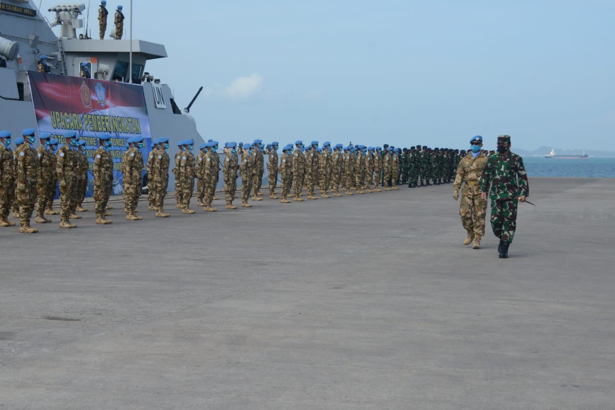 Danlantamal IV Tanjungpinang Hadiri Pemberangkatan Satgas MTF TNI Konga XXVIII-M UNIFIL Lebanon 2021