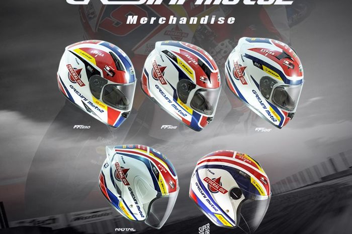 Helm Asal Indonesia, RSV, Jadi Official Merchandise Tim Gresini Moto2