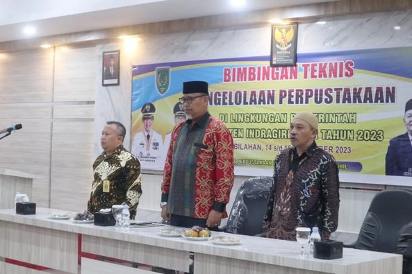 Bupati Inhil Buka Bimtek Pengelolaan Perpustakaan