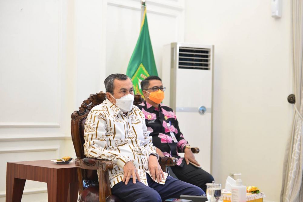 Gubri Syamsuar Hadiri Rakorbangnas BMKG Tahun 2021 Secara Virtual