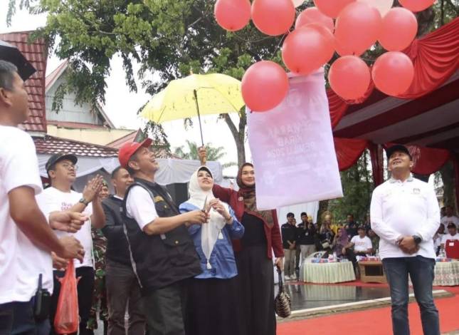 Hadir dalam Seremoni Kirab Pemilu, Anggota Komisi V DPRD Riau Harap Tak Ada yang Golput
