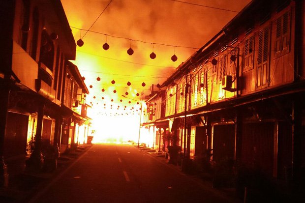 Kawasan Pecinan di Siak Terbakar saat Perayaan Imlek, 40 Ruko Hangus