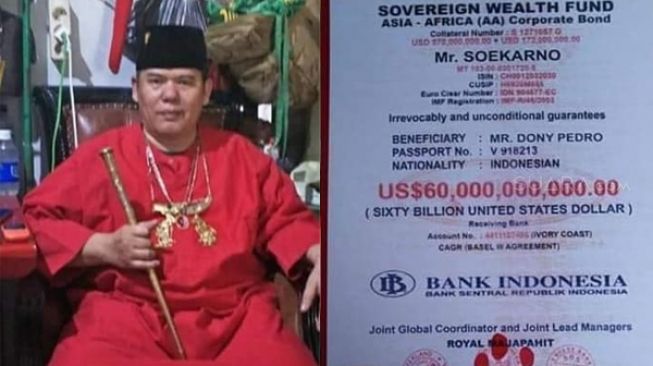 Kerajaan King of The King, Bakal Bagi Uang Rp 60.000 Triliun ke Masyarakat