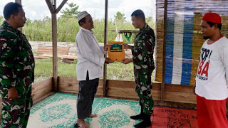 Dandim 0314 Inhil Teruskan Amanah Danrem 031 Wira Bima ke Ponpes Tembilahan Hulu