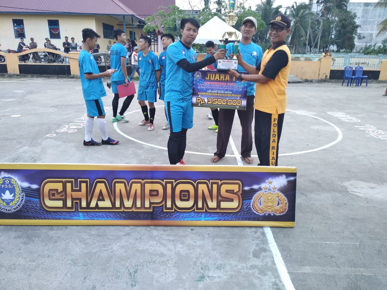 Kapolsek GAS Tutup Turnamen Futsal Pemuda Bhayangkara CUP II