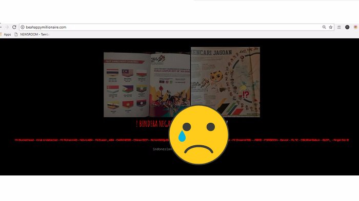 5 Situs Malaysia Diretas Hacker Indonesia, Pesannya...