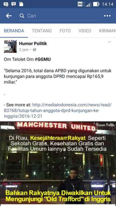Anggota DPRD Riau Dibilang Lagi Sosialisasikan Om Telolet Om
