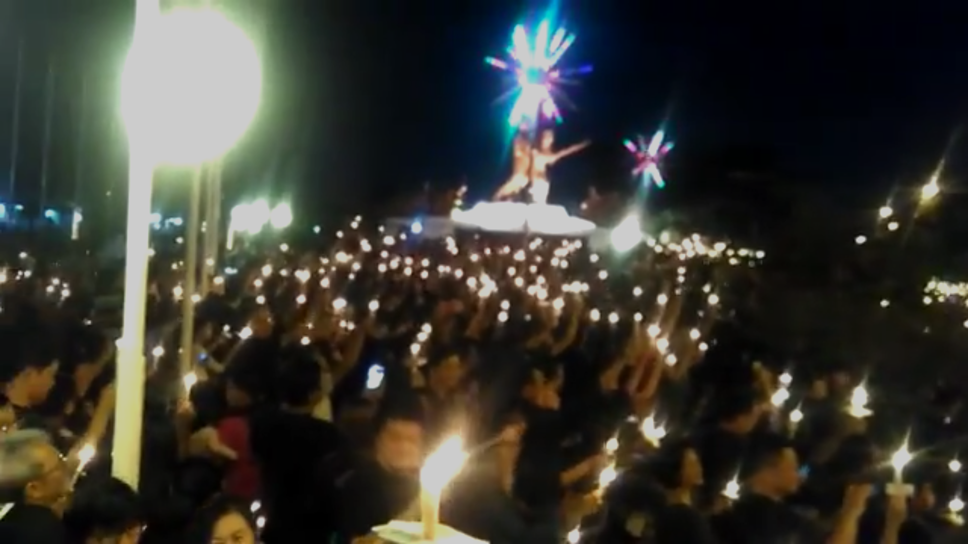 Massa Aksi Seribu Lilin di Tugu Perjuangan Pekanbaru Dibubarkan Polisi