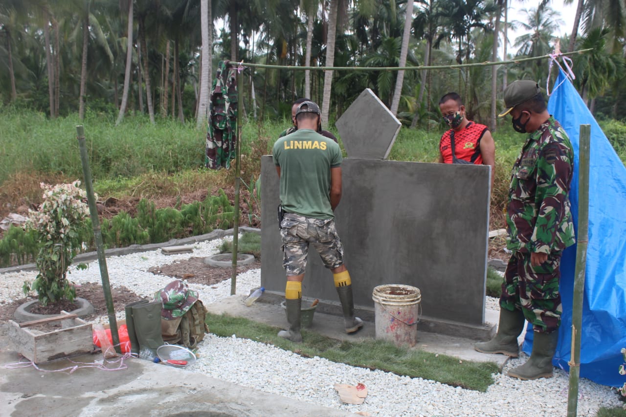 Pekerjaan Tugu TMMD Terus Dikebut